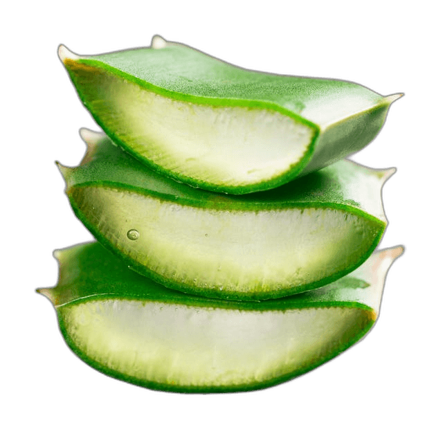 Sliced Green Aloe Vera