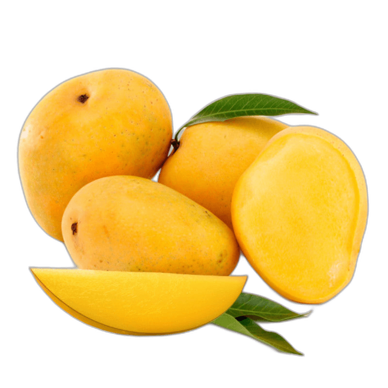 Great Mango Fruit With Leaves