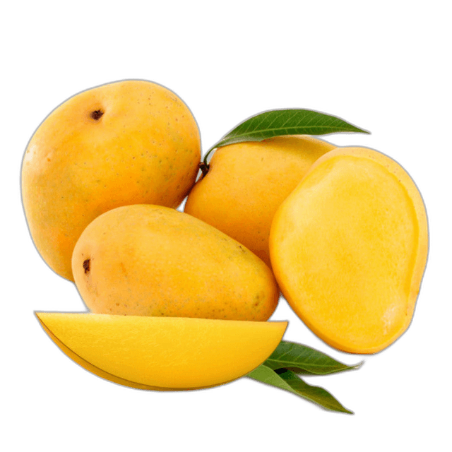 Great Mango Fruit With Leaves