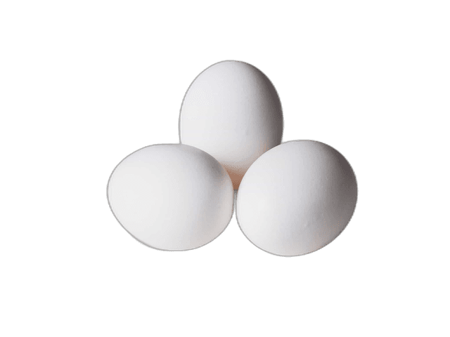 Triple White Eggs