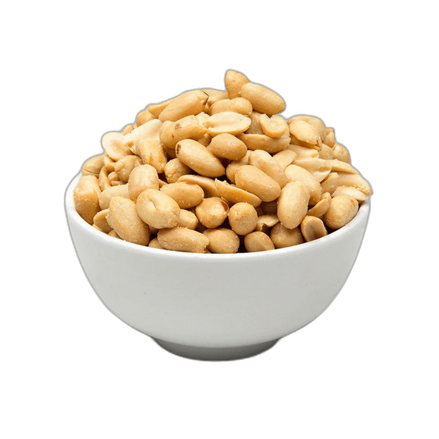 Tasty Salted Peanuts In White Bowl