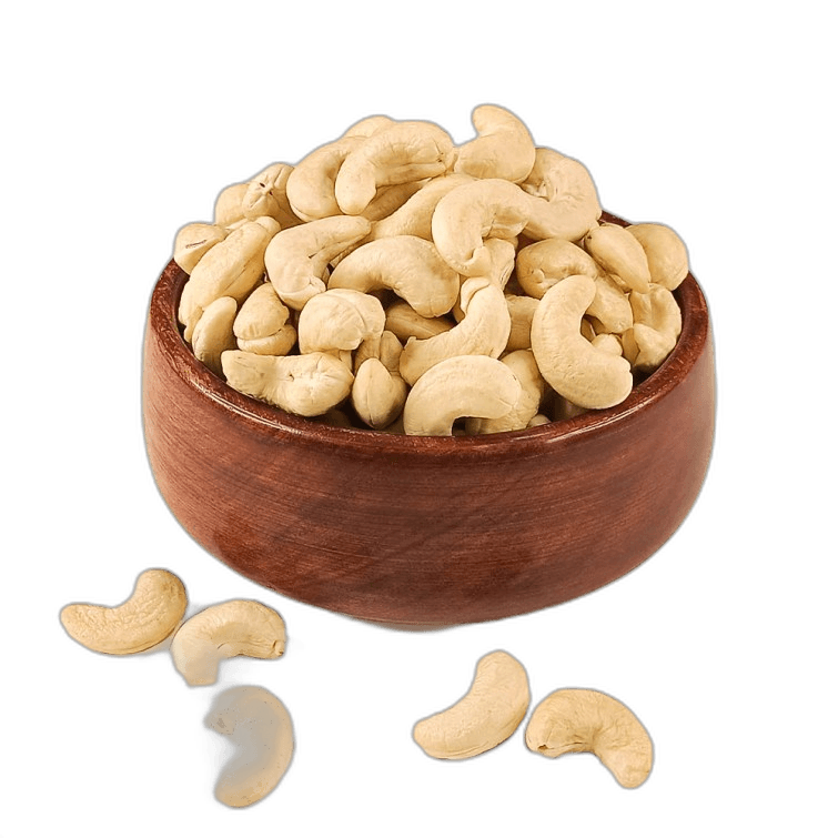 Jumbo Cashew Nut In Wooden Bowl