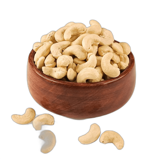 Jumbo Cashew Nut In Wooden Bowl