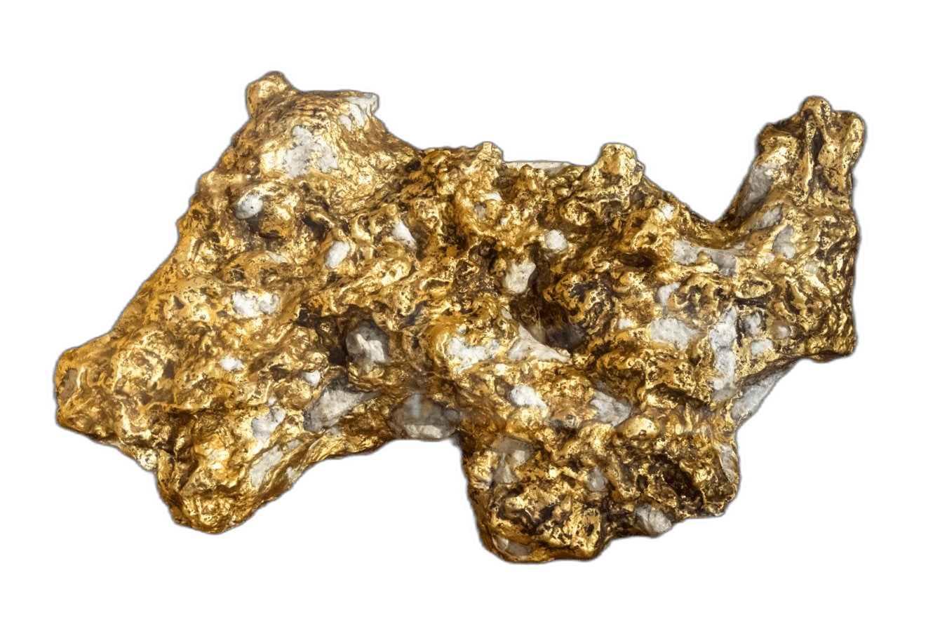 Rock Contain Gold Mineral