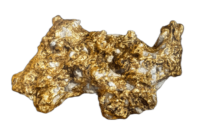 Rock Contain Gold Mineral