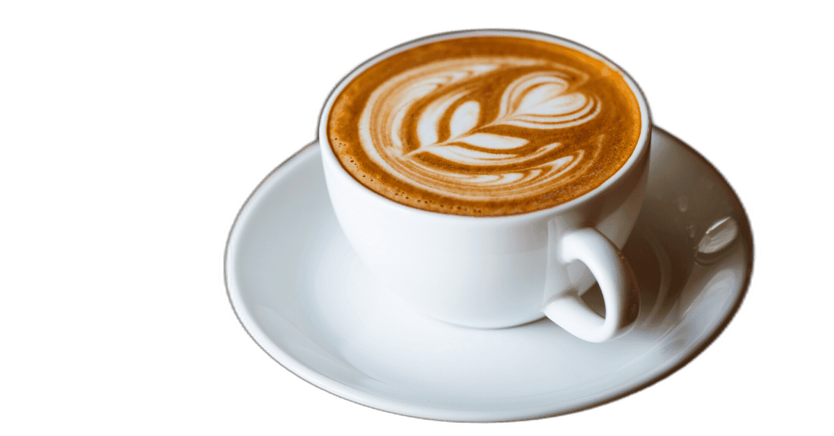 A  Cup Tasty Creamy Coffee