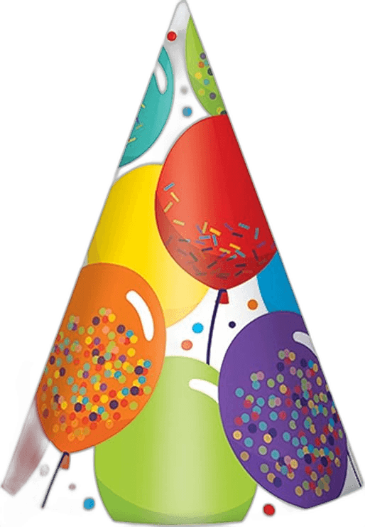 Elegant Birthday Cone Hat