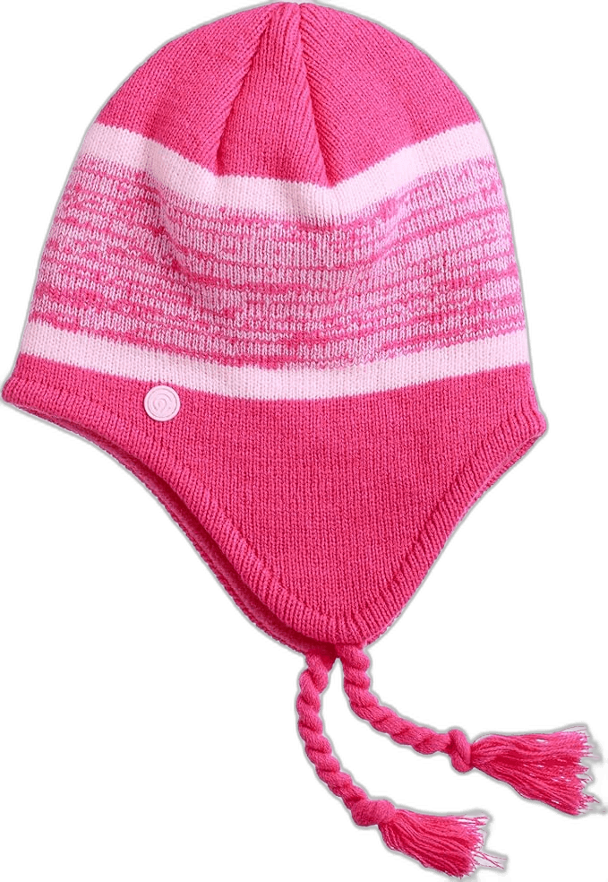 Pink Peruvian Hat With Ear Flap