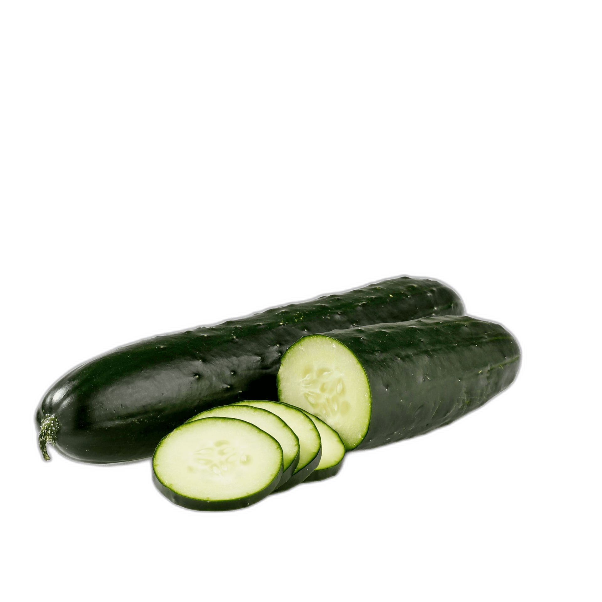 Whole Fresh Sliced Cucumber