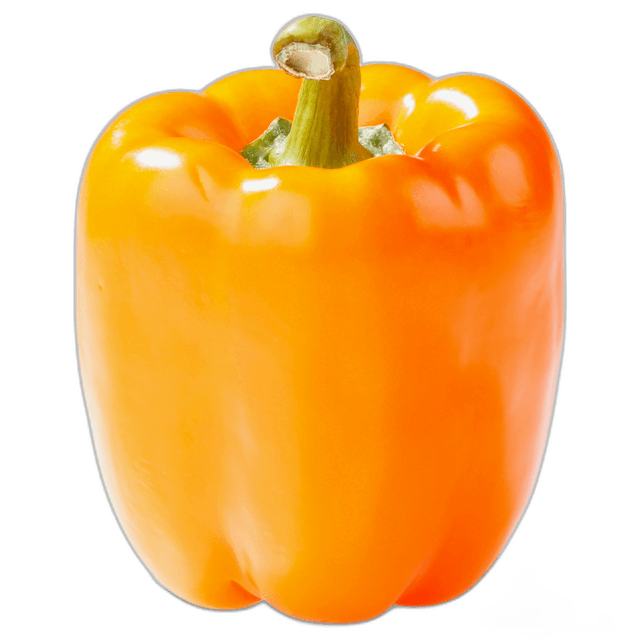 Fresh Orange Bell Pepper Fruit