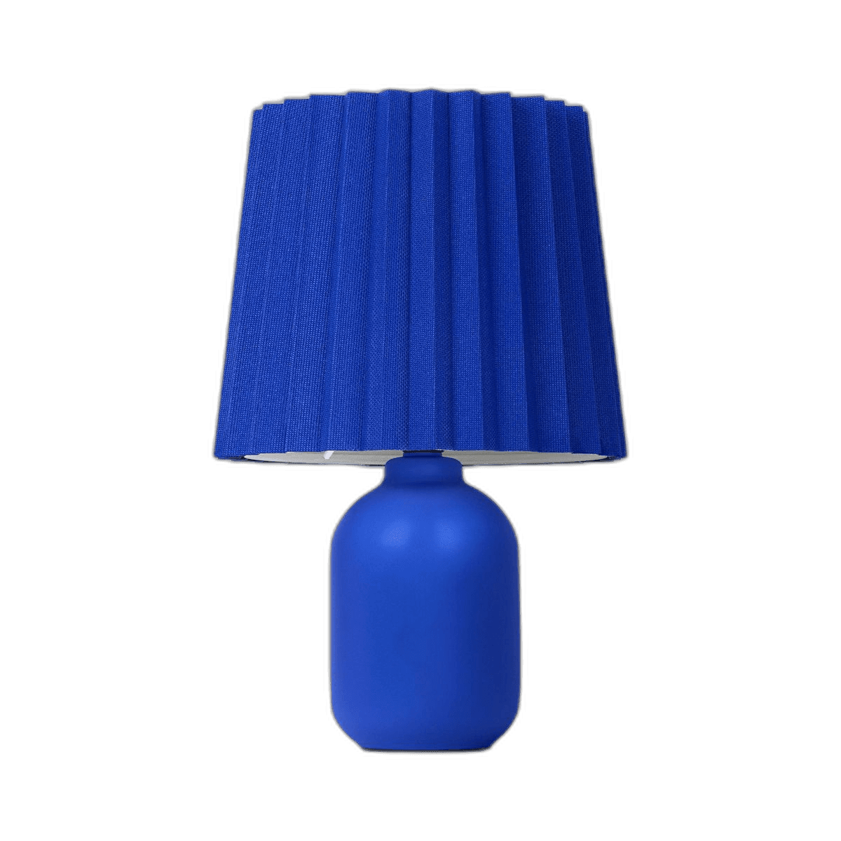 Sleek Blue Mini Ceramic Lamp