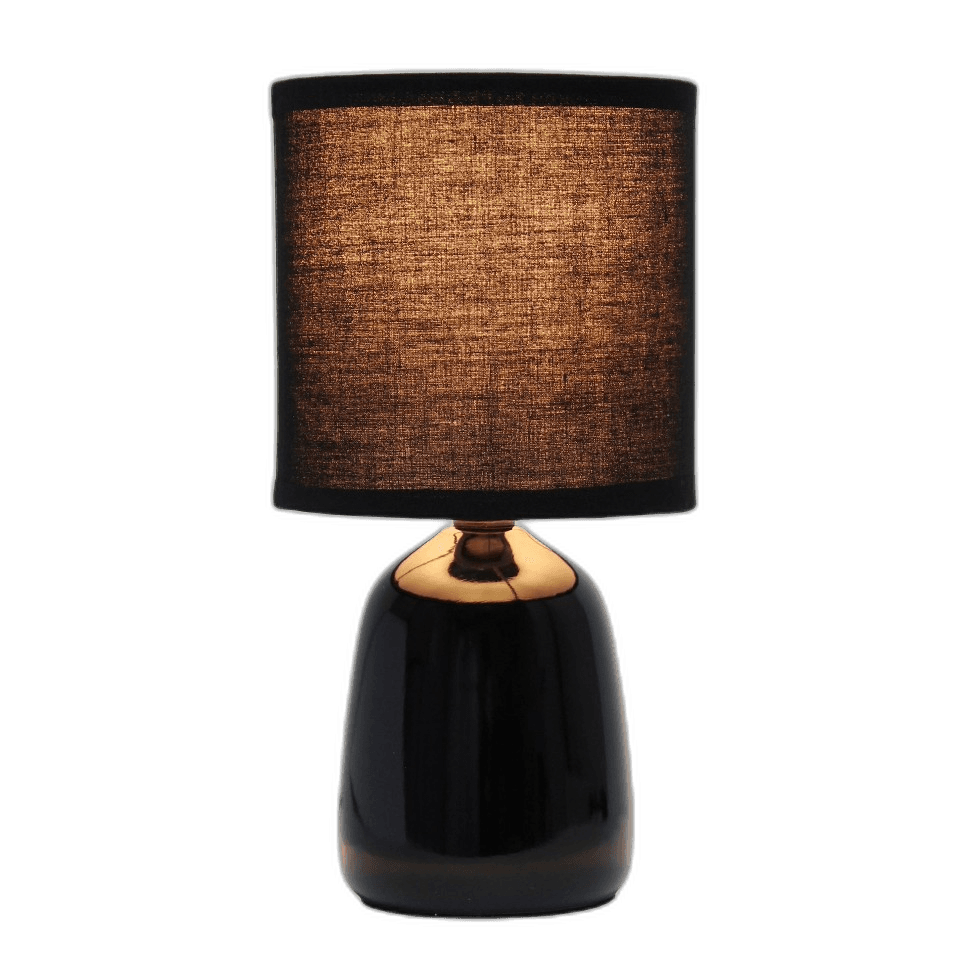 Traditional Black Ceramic Table Desk Lamp