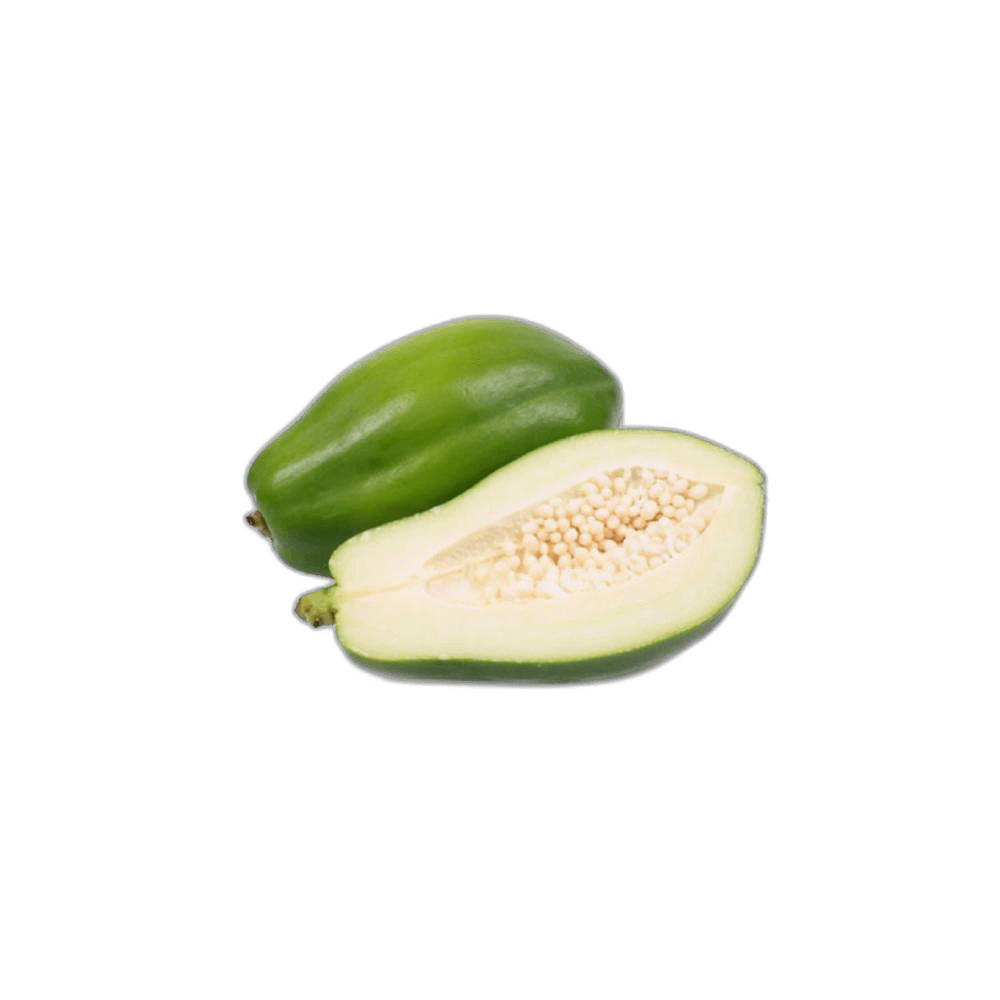 Fresh Green Raw Papaya Fruit