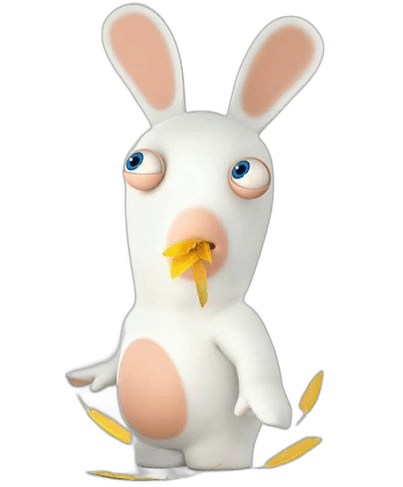 Rabbit Invansion Cartoon With Yellow Fur