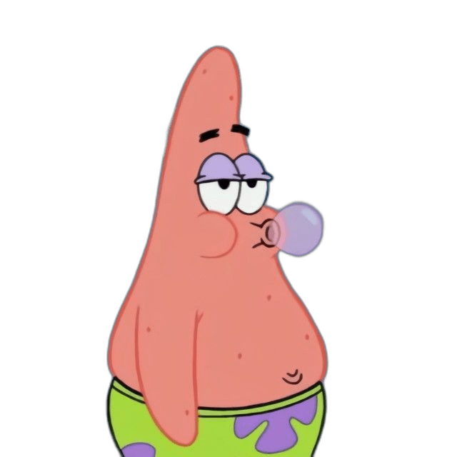Cool Patrick Star Gum Spongebob Cartoon