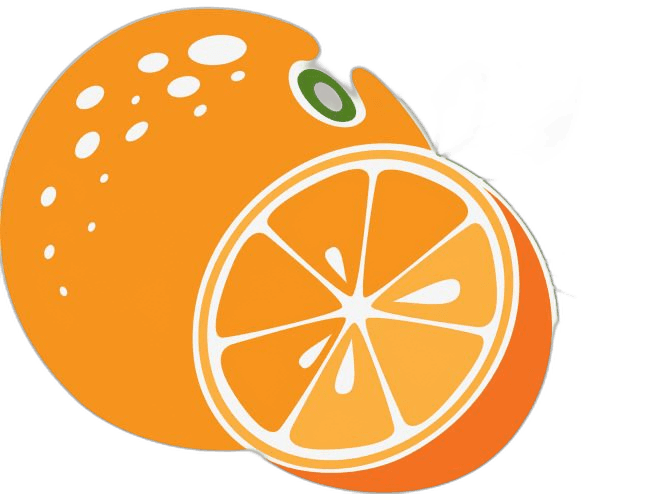 Sassy Orange Fruit Cartoon Vibes