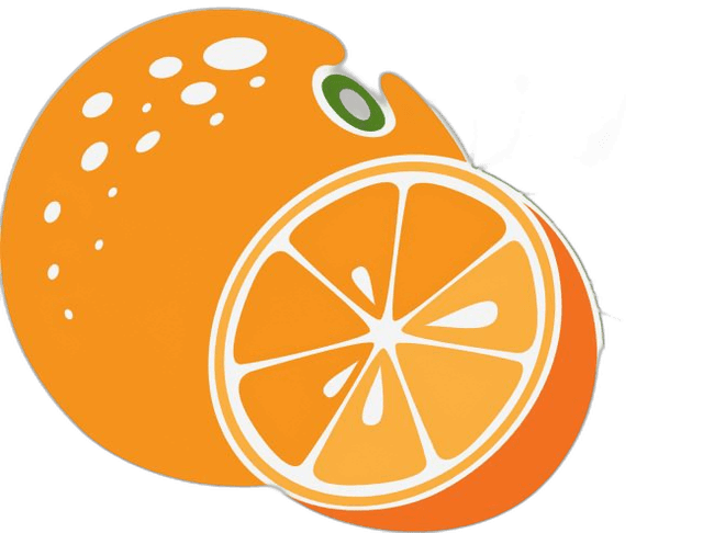 Sassy Orange Fruit Cartoon Vibes